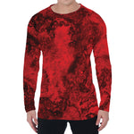 Red Blood Print Men's Long Sleeve T-Shirt