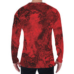 Red Blood Print Men's Long Sleeve T-Shirt