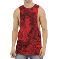 Red Blood Print Men's Muscle Tank Top