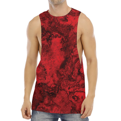 Red Blood Print Men's Muscle Tank Top