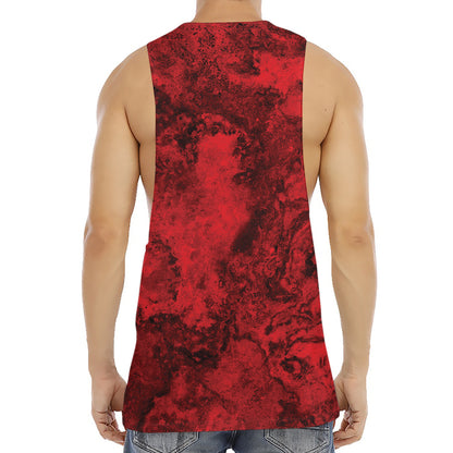 Red Blood Print Men's Muscle Tank Top