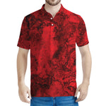 Red Blood Print Men's Polo Shirt