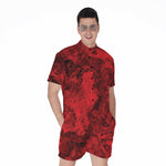 Red Blood Print Men's Rompers