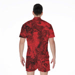 Red Blood Print Men's Rompers
