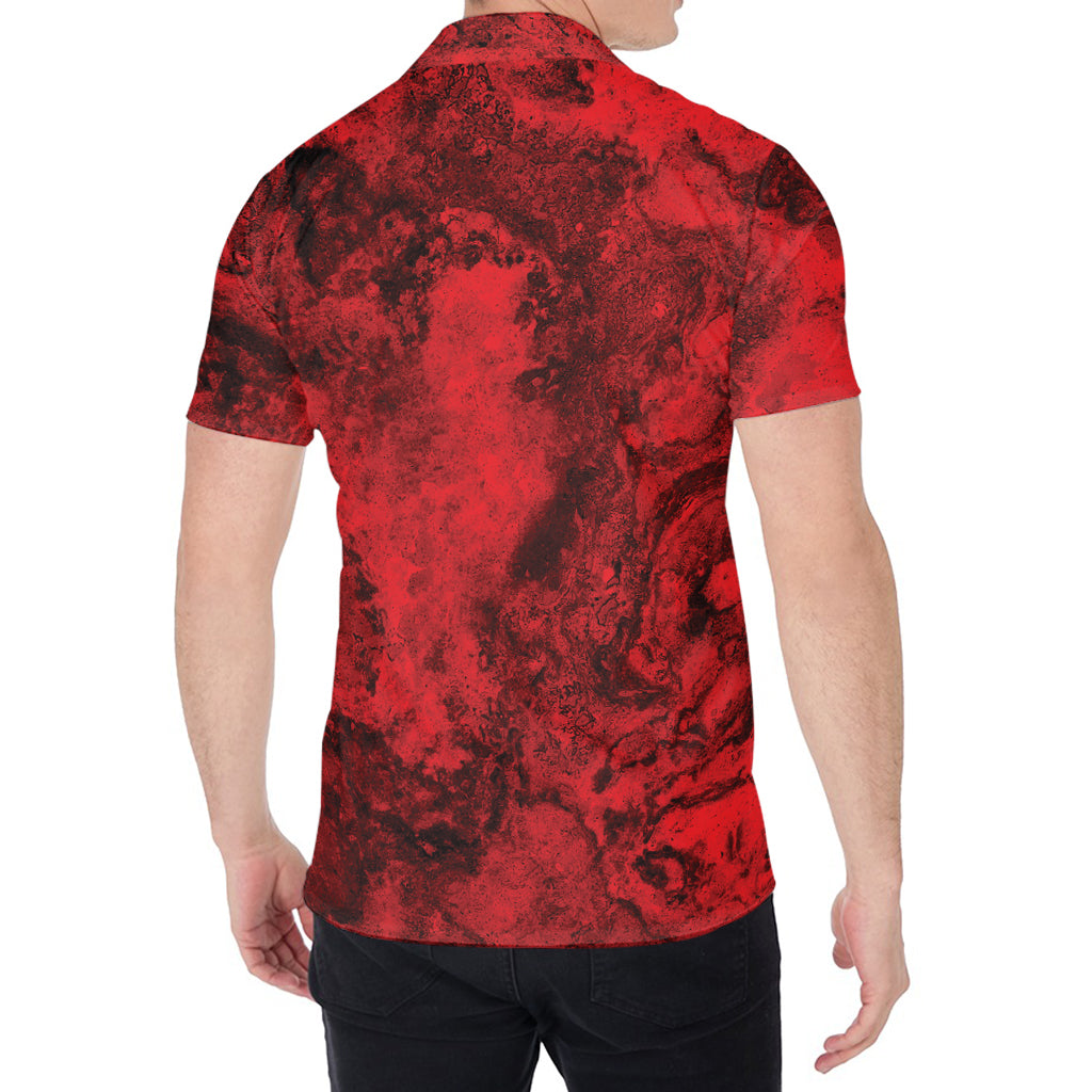 Red Blood Print Men's Shirt