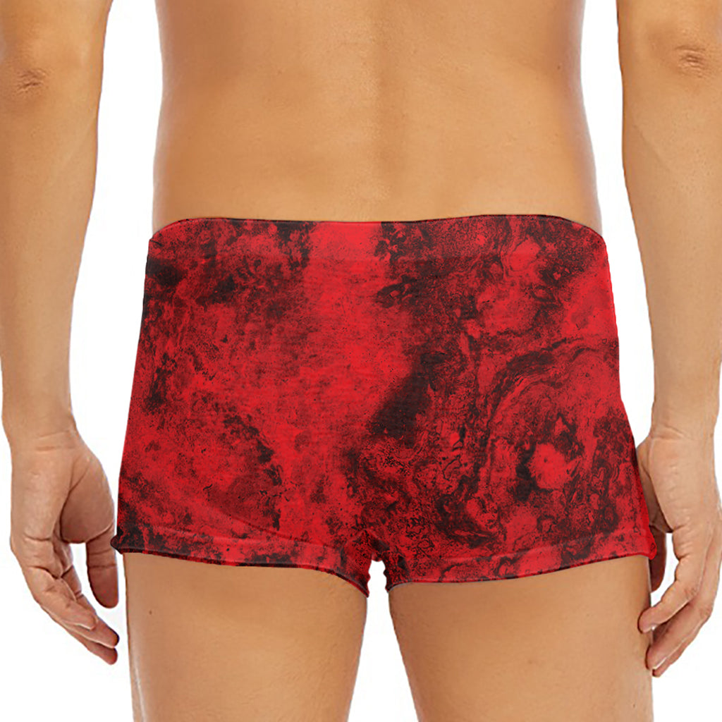 Red Blood Print Men's Short Boxer Briefs