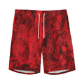 Red Blood Print Men's Athletic Shorts