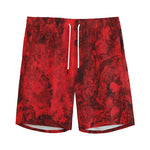 Red Blood Print Men's Sports Shorts