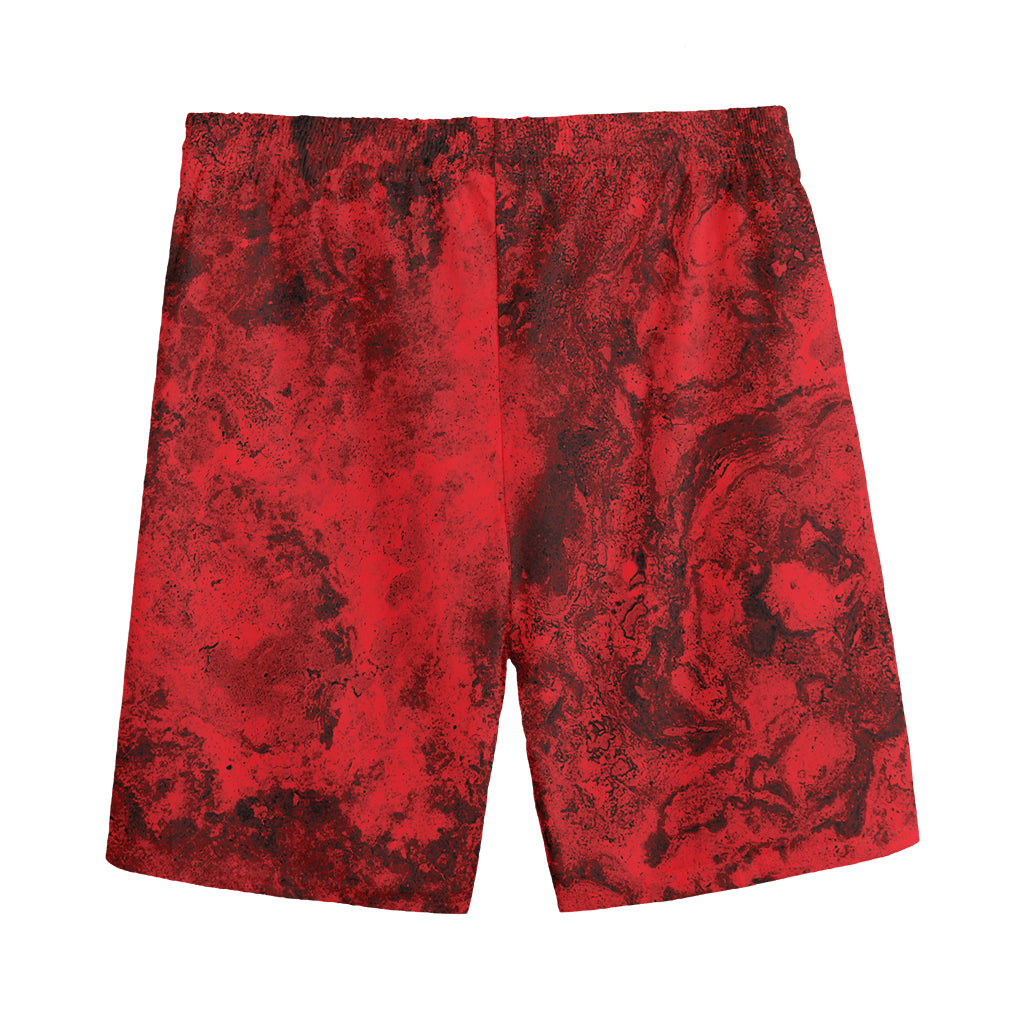 Red Blood Print Men's Sports Shorts