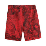 Red Blood Print Men's Sports Shorts