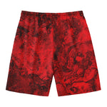 Red Blood Print Men's Swim Trunks