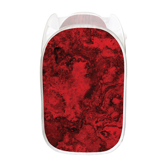 Red Blood Print Mesh Laundry Hamper