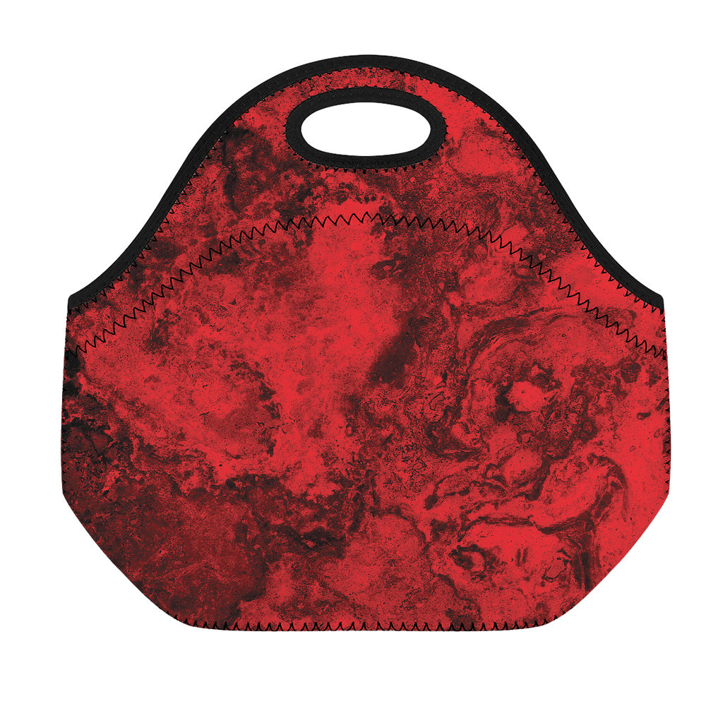 Red Blood Print Neoprene Lunch Bag