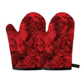 Red Blood Print Oven Mitts