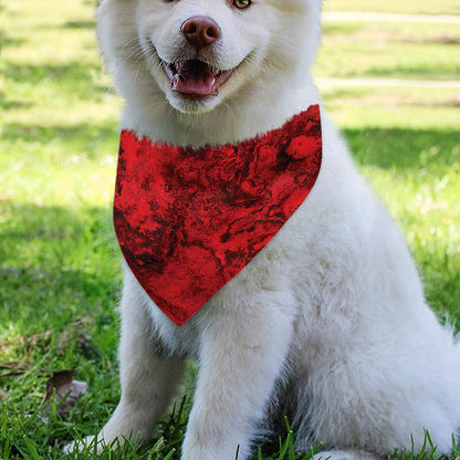 Red Blood Print Over The Collar Dog Bandana