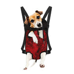 Red Blood Print Pet Carrier Backpack