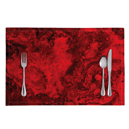 Red Blood Print Placemat