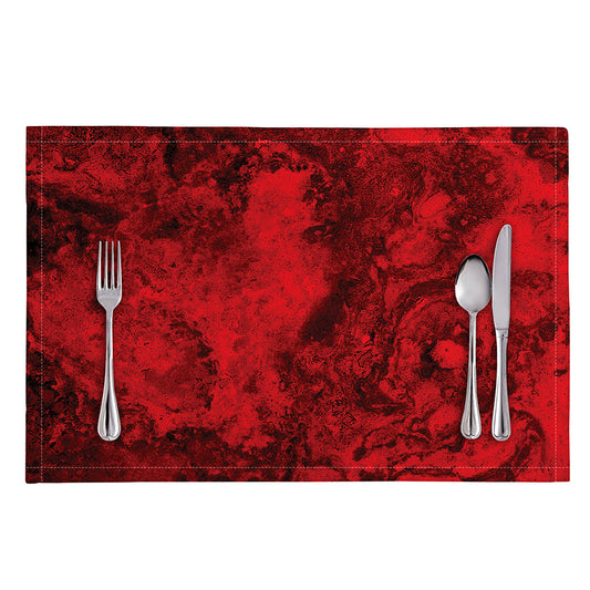 Red Blood Print Placemat