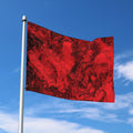 Red Blood Print Polyester Flag