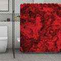 Red Blood Print Polyester Shower Curtain
