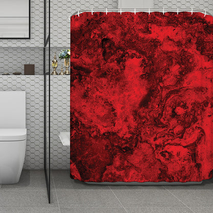 Red Blood Print Polyester Shower Curtain