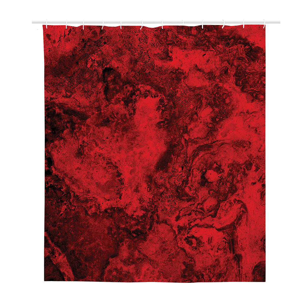 Red Blood Print Polyester Shower Curtain