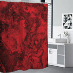 Red Blood Print Premium Shower Curtain