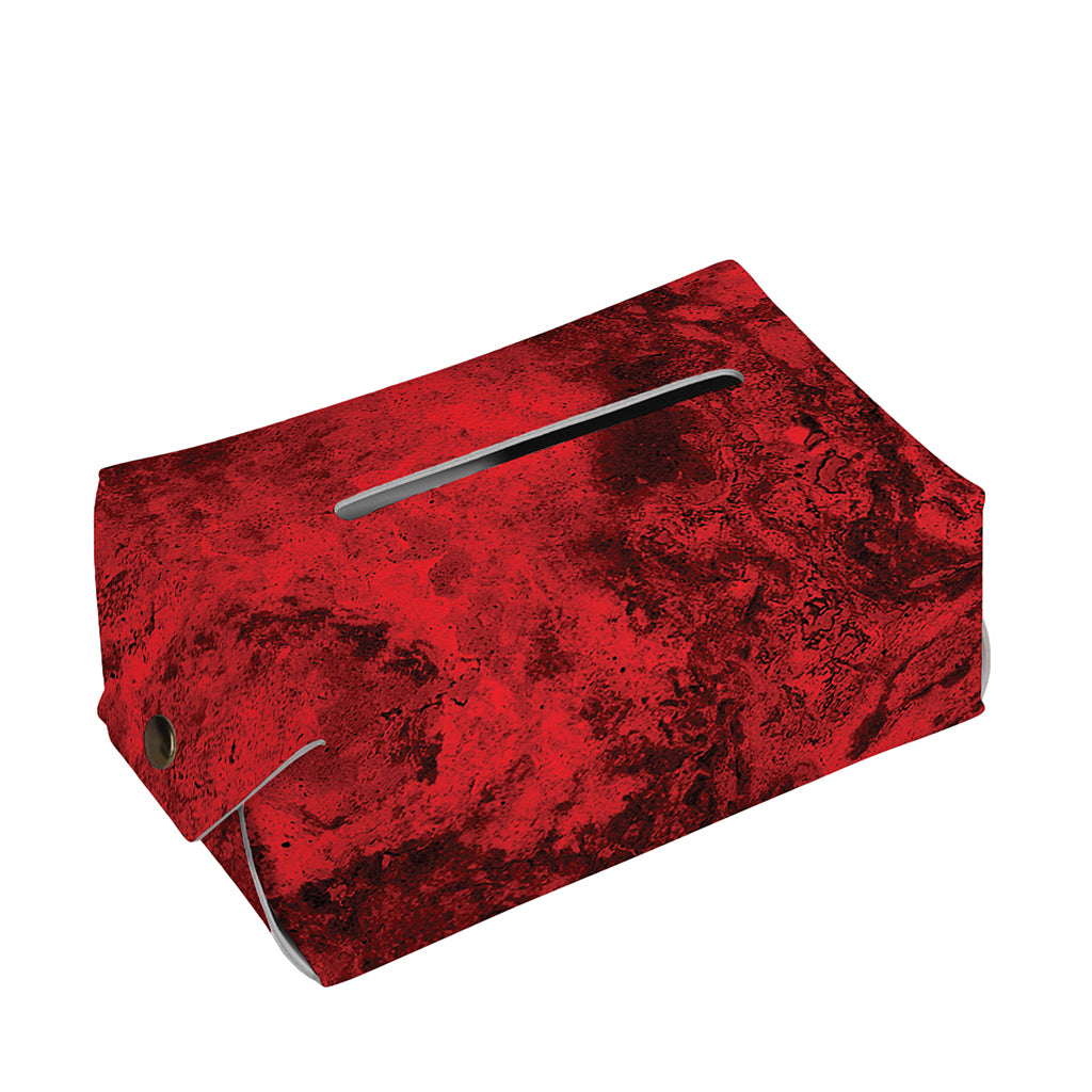 Red Blood Print Rectangle Tissue Box Cover