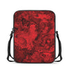 Red Blood Print Rectangular Crossbody Bag