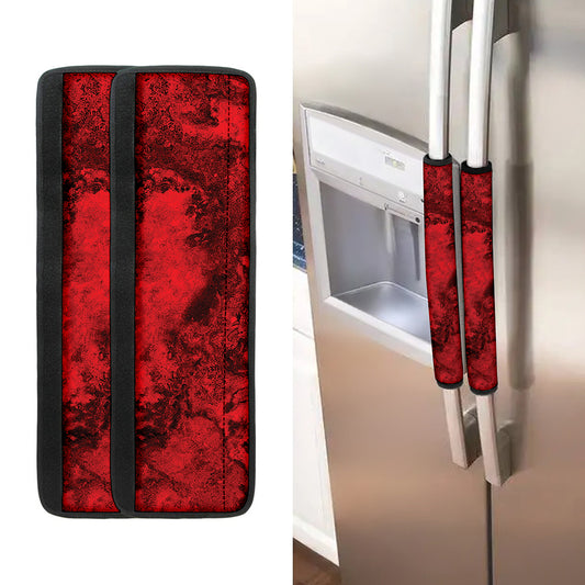 Red Blood Print Refrigerator Handle Covers