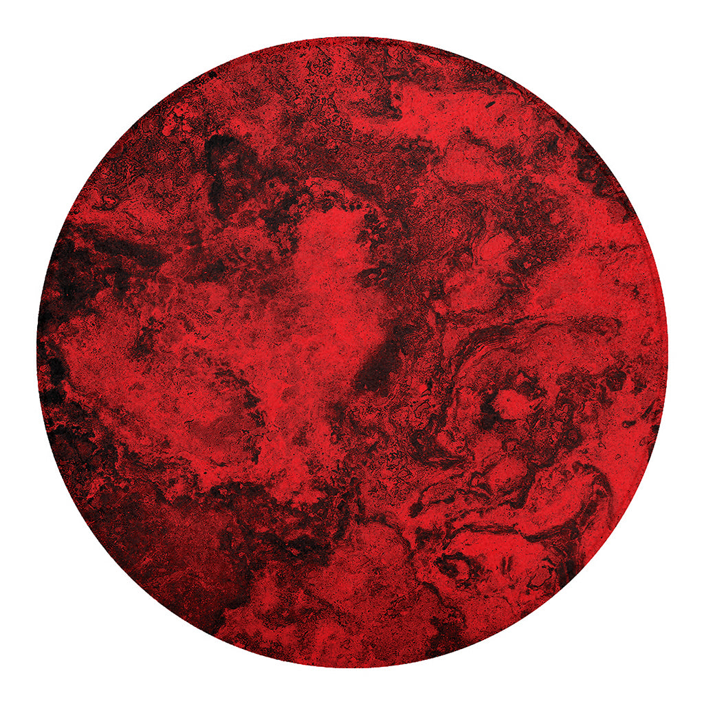 Red Blood Print Round Blanket