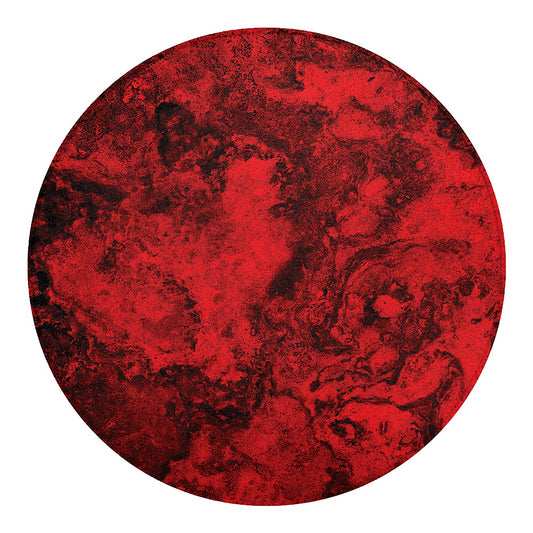 Red Blood Print Round Blanket