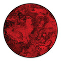 Red Blood Print Round Floor Mat