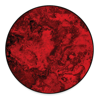 Red Blood Print Round Floor Mat