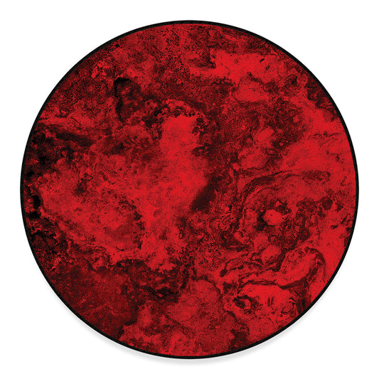 Red Blood Print Round Floor Mat