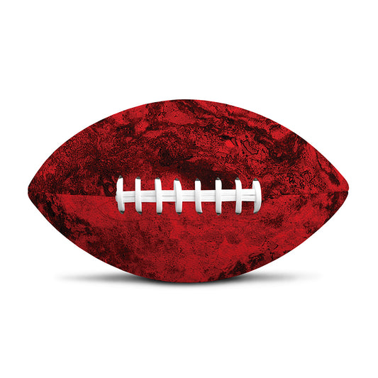 Red Blood Print Rugby Ball