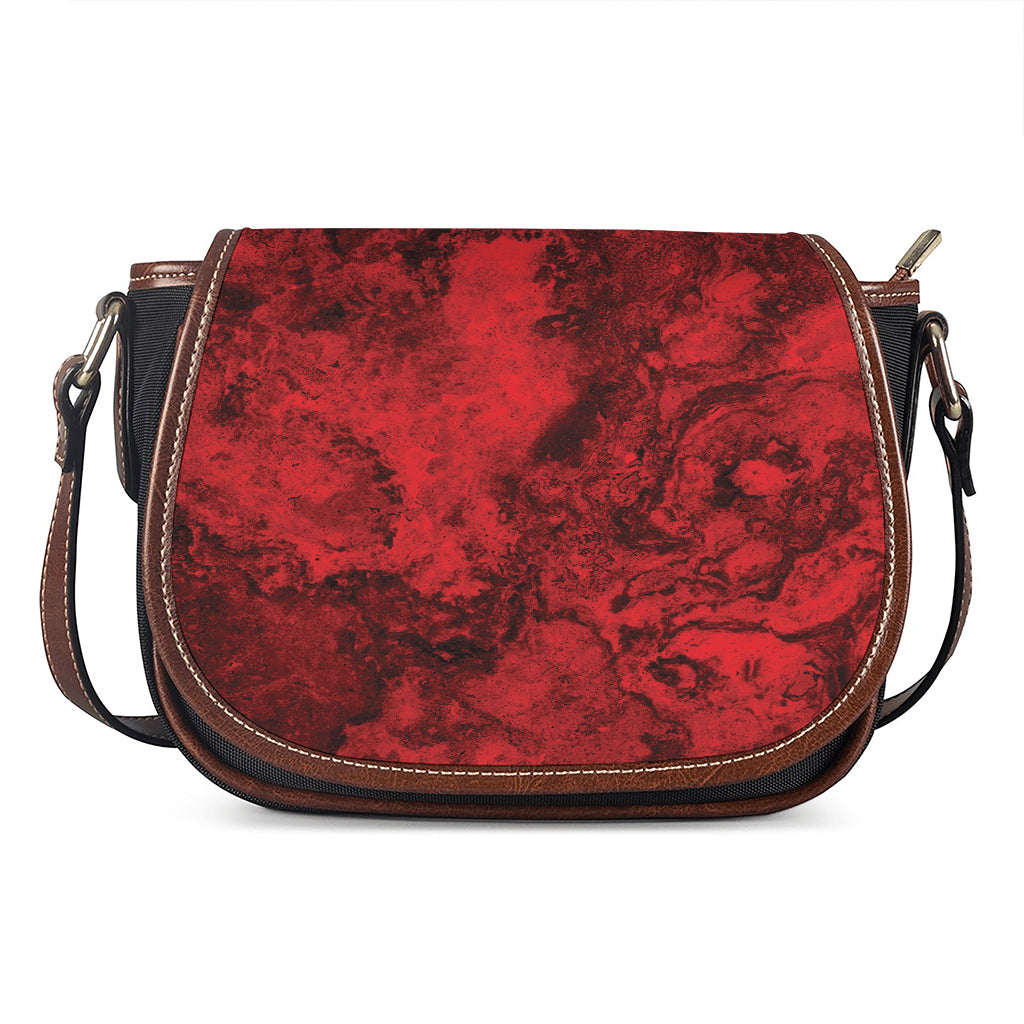 Red Blood Print Saddle Bag