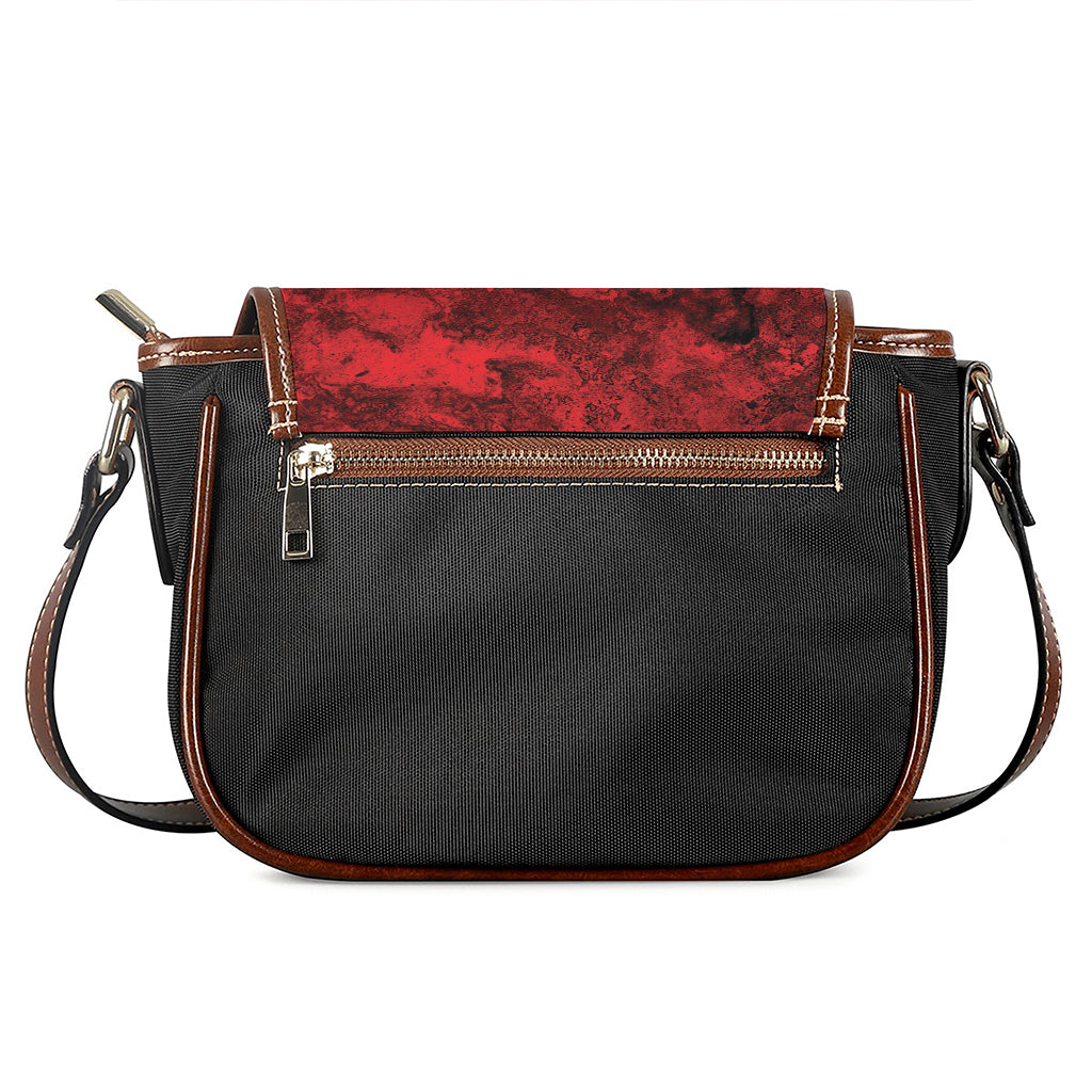 Red Blood Print Saddle Bag