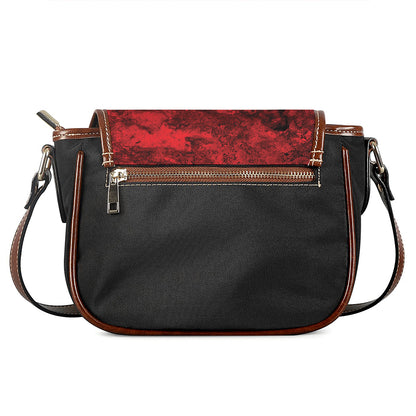 Red Blood Print Saddle Bag
