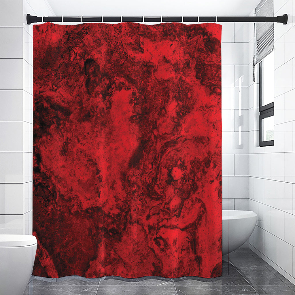 Red Blood Print Shower Curtain