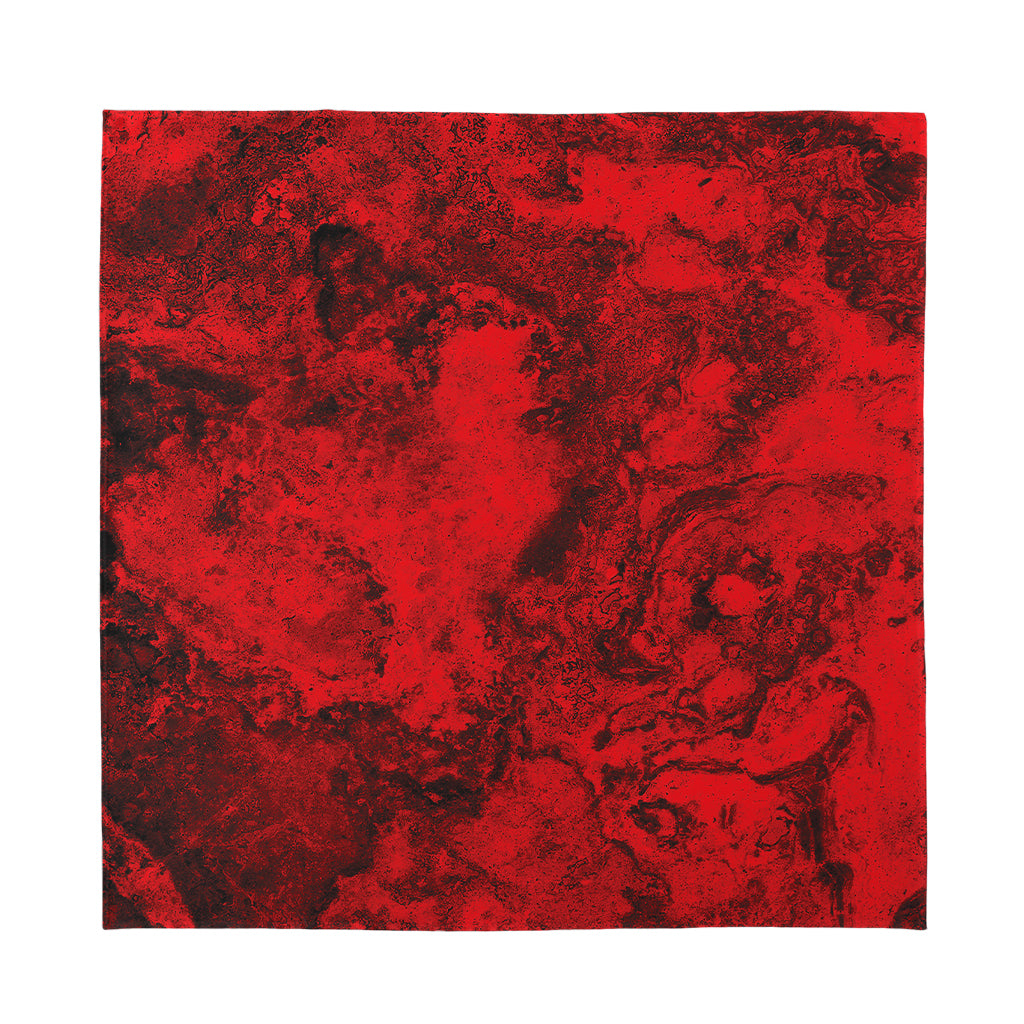Red Blood Print Silk Bandana