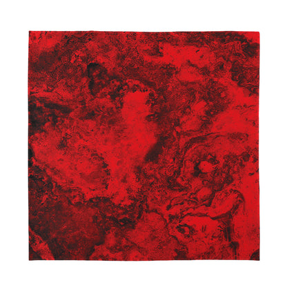 Red Blood Print Silk Bandana