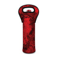 Red Blood Print Single Neoprene Wine Tote