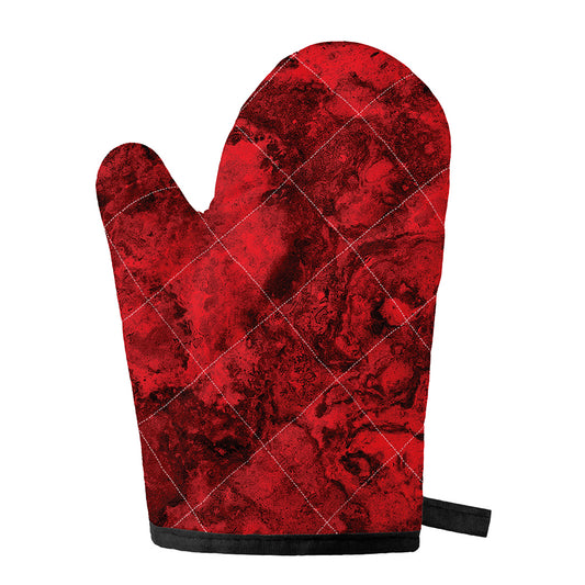 Red Blood Print Single Oven Mitt