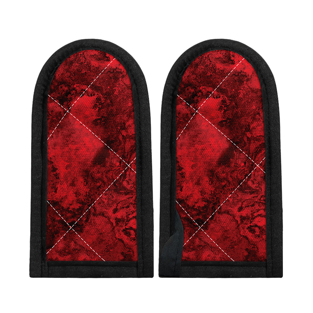 Red Blood Print Skillet Handle Cover