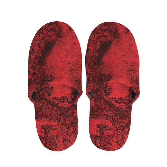 Red Blood Print Slippers