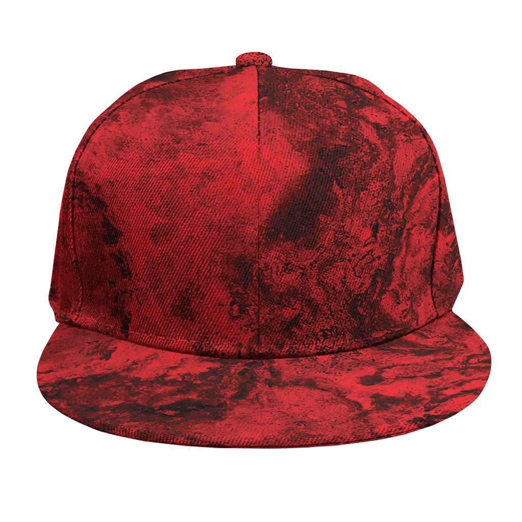 Red Blood Print Snapback Cap