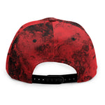 Red Blood Print Snapback Cap