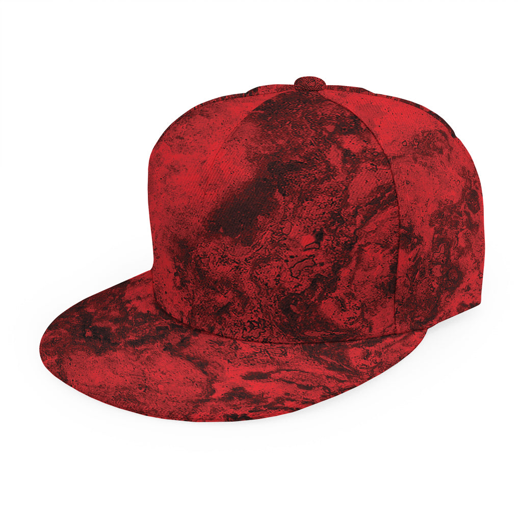 Red Blood Print Snapback Cap