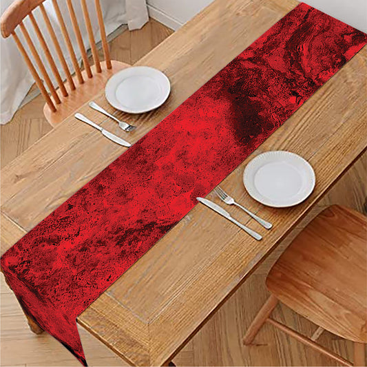 Red Blood Print Table Runner